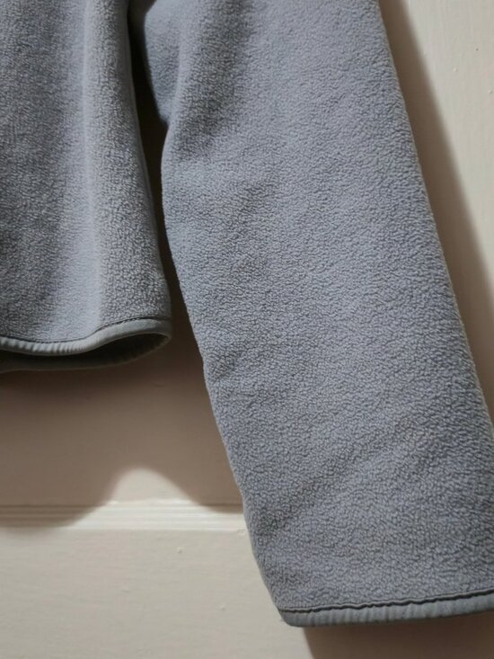 Primark Quarter Zip Up Fleece Henley Sweater Mock Neck Grey Size S - Picture 4 of 5